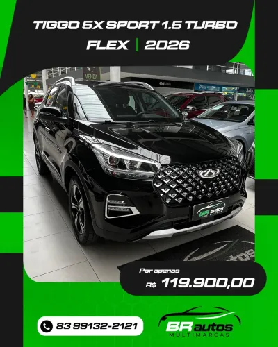 Chery Tiggo 5X Sport 1.5 Turbo Flex Aut. 2026