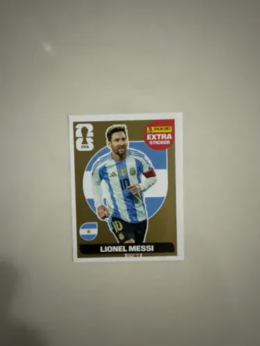 Figurinha do Messi Dourado 2026