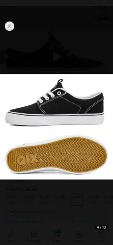 *NOVO* Tênis Qix Skate Combat 3 Vulcan Preto Branco Original