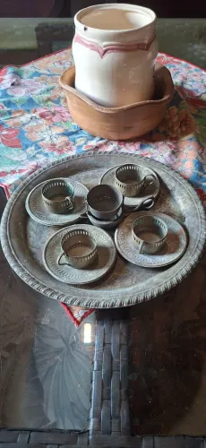 Conjunto de utensílios Cristofoli em prata 90
