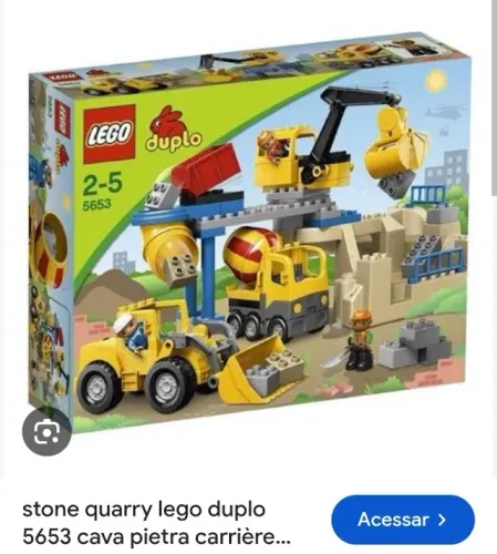 Lote Lego Duplo Original 5653 - Grande Canteiro de Obras e Engenharia