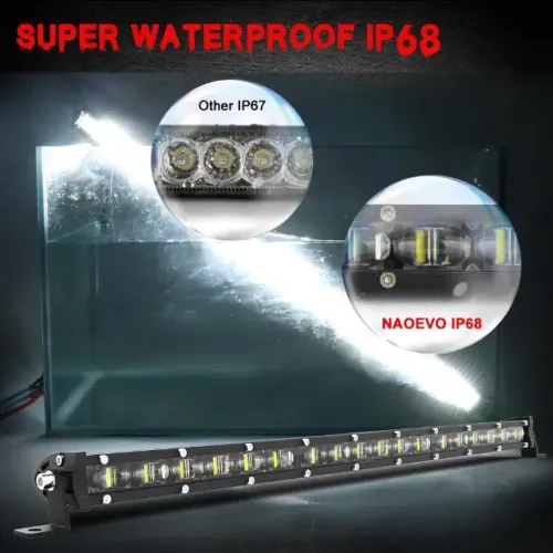 Farol de Milha Barra Led 6D NaoEvo 180W - 33,3 Cm
