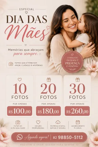 Dia das Mães: transforme amor em memória 