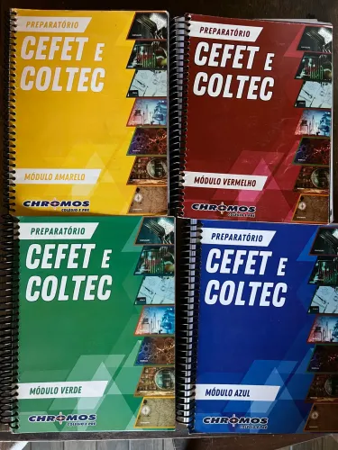 Livro do curso Pré-CEFET/COLTEC Chromos - Extensivo completo, em ótimo estado.
