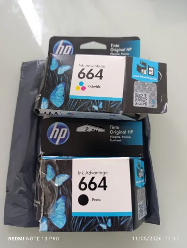Cartuchos Ink Advantage 664 Preto e Colorido (os dois)