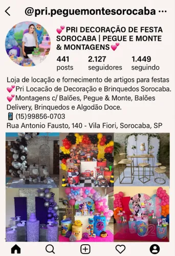 Decoração Pegue e Monte em Sorocaba 