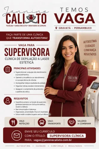 Supervisora Clínica de Estética GRAVATÁ