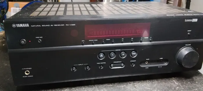 receiver Yamaha RX-V385 com defeito não liga 