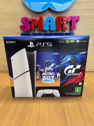 PlayStation 5 Slim Astro Bot | SSD 825 GB | Controle Branco | Garantia