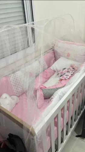 KIT BERÇO COMPLETO MENINA (Berço não incluso)