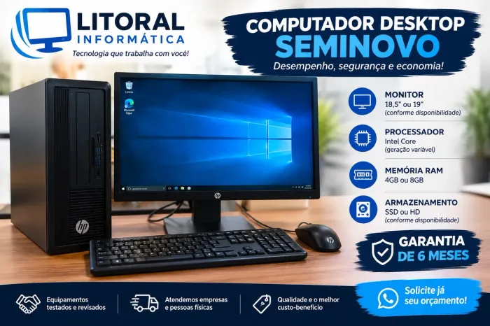 Computador Desktop seminovo