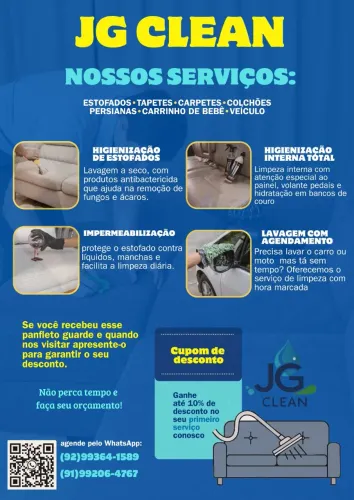 HIGIENIZAÇÃO DE ESTOFADOS E COURO