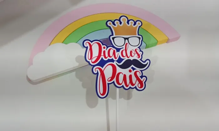 Topo de bolo dia dos pais