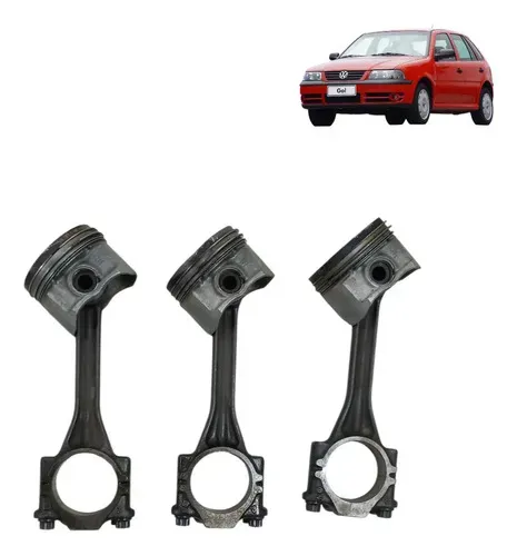 Jogo 3 Pistao Biela Volkswagen Gol Parati 1994 2005 1.0 8v