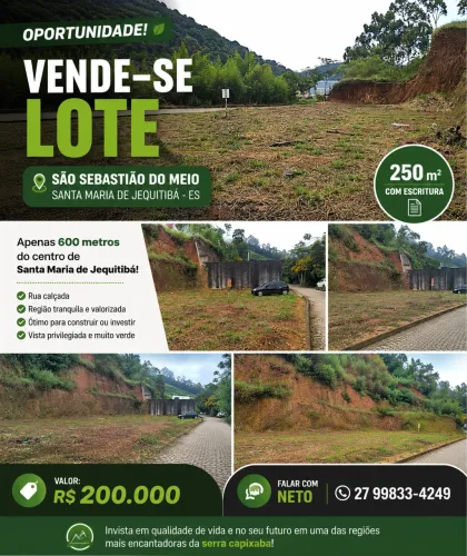 Vendo terreno Santa Maria jetiba