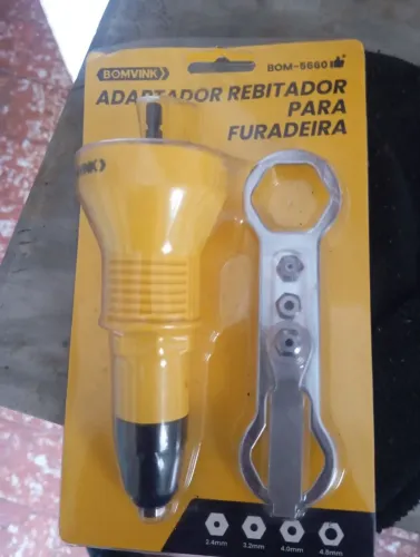 Adaptador de arrebite de parafusadeira