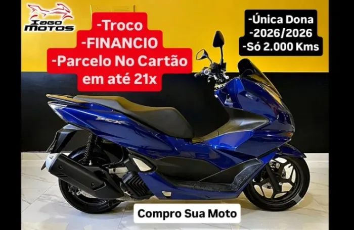 Honda PCX 160 ABS 2026, Apenas 2.000 Kms, fan bros xre 125 150 lead neo elite sh biz nmax