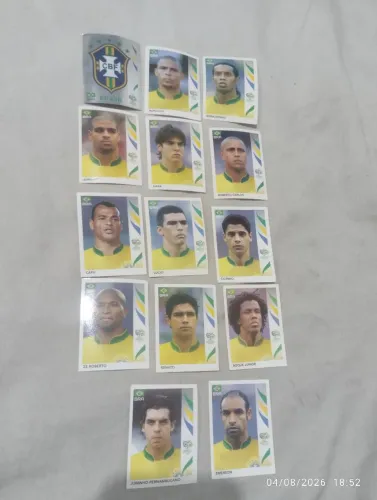 Lote figurinhas do Brasil copa do mundo 2006