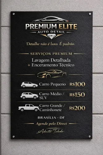 Estética automotiva Premium