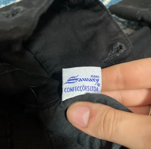 Macacão jeans preto número 42