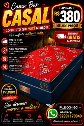 Cama box casal