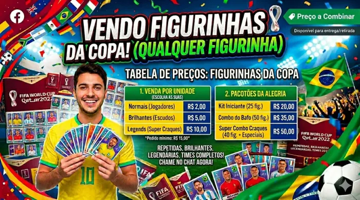 Figurinhas da Copa - Qualquer Uma Disponível! (Completas e Repetidas)