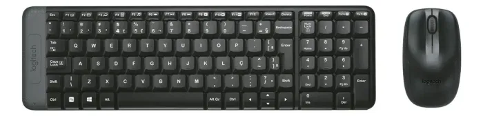 Conjunto teclado e mouse Logiteck MK220
