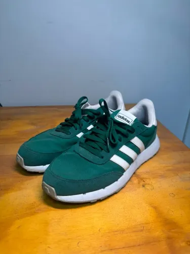 Tênis Adidas Run 60s 2.0 - verde e branco
