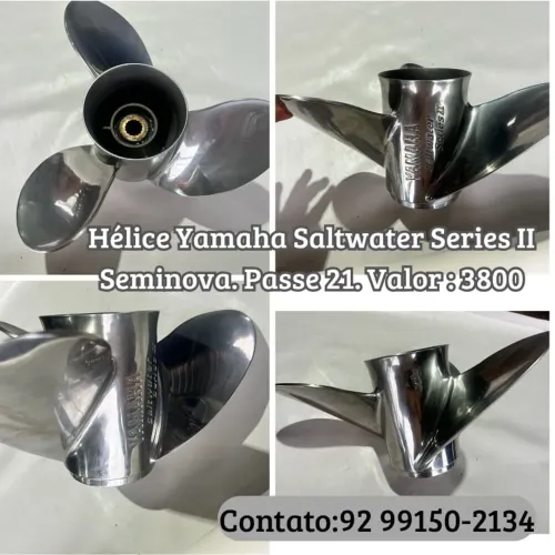 Hélices de inox para motor Mercury e Yamaha