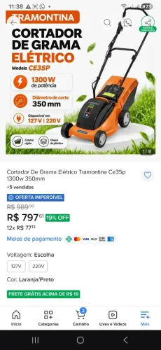Cortador de grama 
