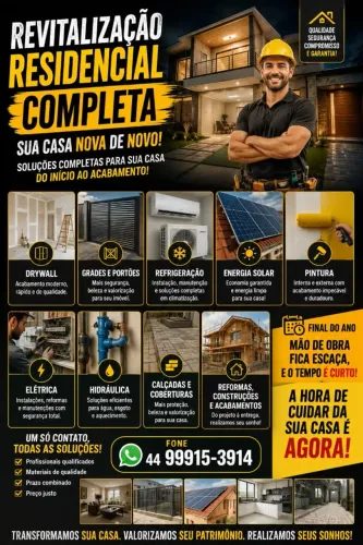 Construções, reformas e acabamentos