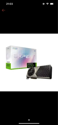 Rtx 5070 ti MSI expert 16gb