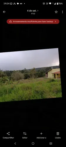 Terreno a 450 metros do asfalto
