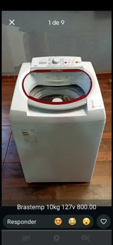 Lavadora brastemp 10kg 127v