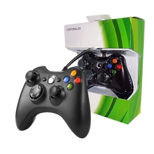 Controle xbox 360 com fio /frete grátis
