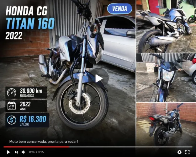 CG TITAN em ótimo estado, bem conservada