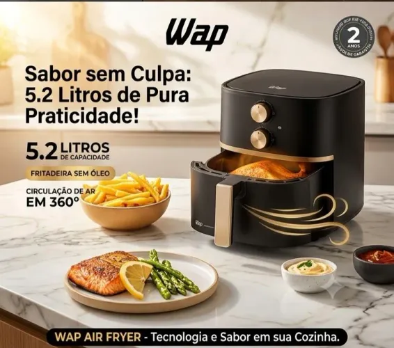 Fritadeira sem óleo Air fryer WAP 5,2 L