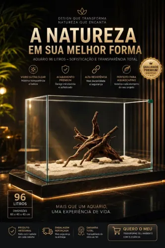 Aquário Premium de 96litros