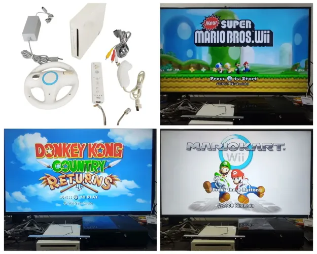 Nintendo Wii com jogos