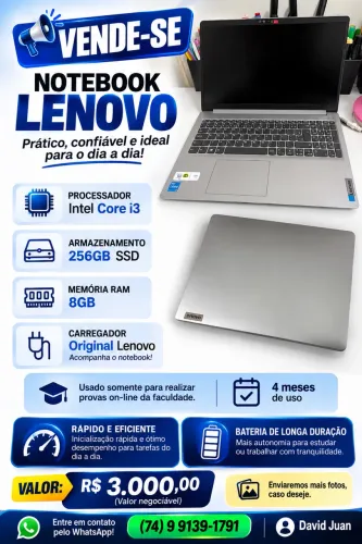 Notebook Lenovo.