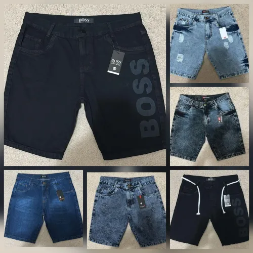 Bermuda jeans masculina 
