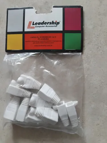Capas RJ 45 brancas 10 unidades