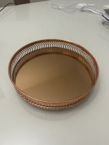 Bandeja redonda decoração