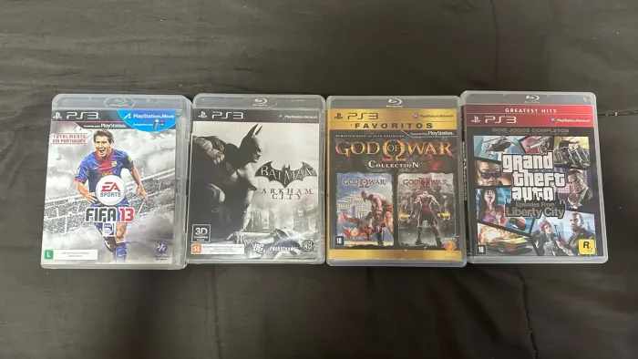 Lote 4 Jogos Ps3 - GOW Collection, FIFA 13, Batman AC, GTA EFLC