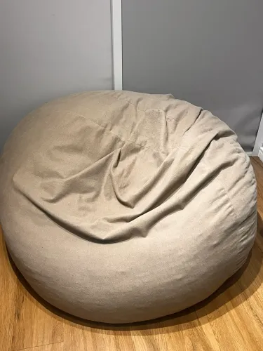 Puff gigante com enchimento 1,20 em tecido Suede
