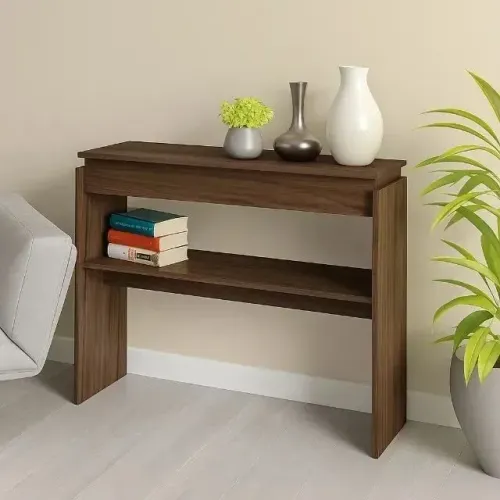 Aparador para sala de estar amendoa gett moveis