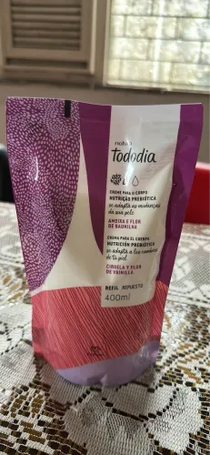 Refil creme para o corpo - Natura Tododia - Ameixa e Flor de Baunilha - 400 ml
