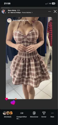 Vestido quadriculado