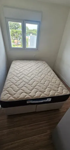 Cama Box Baú Casal Completa (Base + Colchão) - Ortobom Pró-Saúde - Seminova