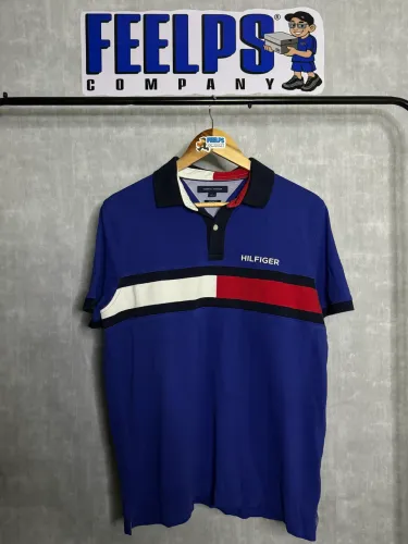 polo tommy hilfiger azul